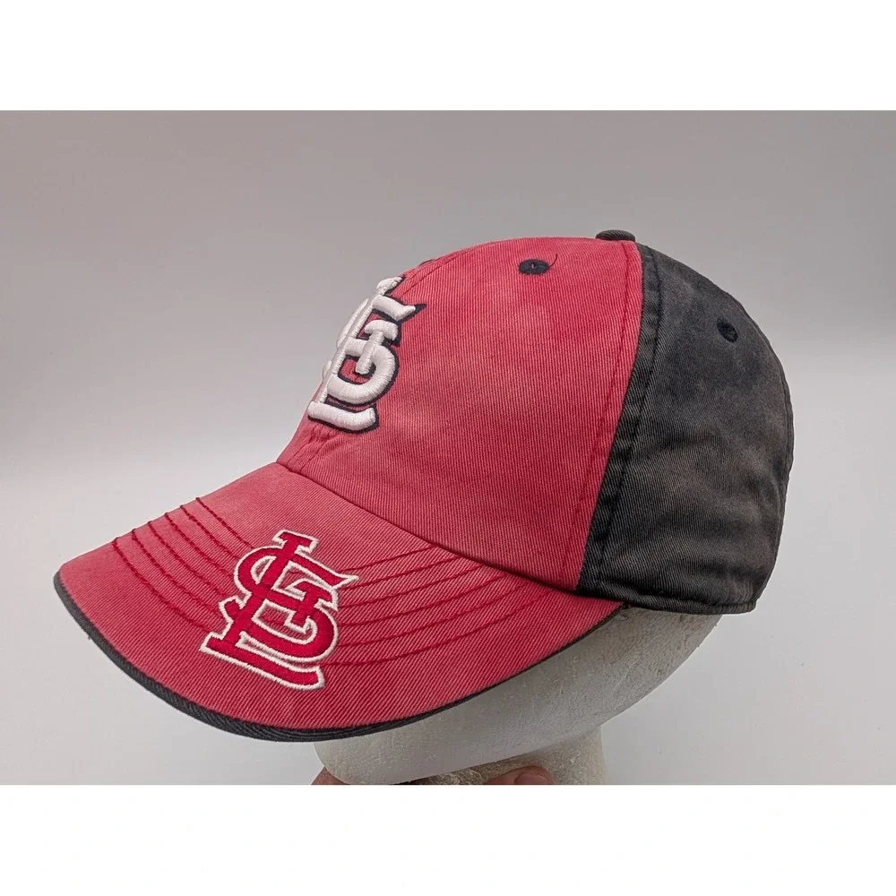 Fan Favorite St Louis Cardinals MLB Hat Red Black Adjustable Baseball Cap Cotton